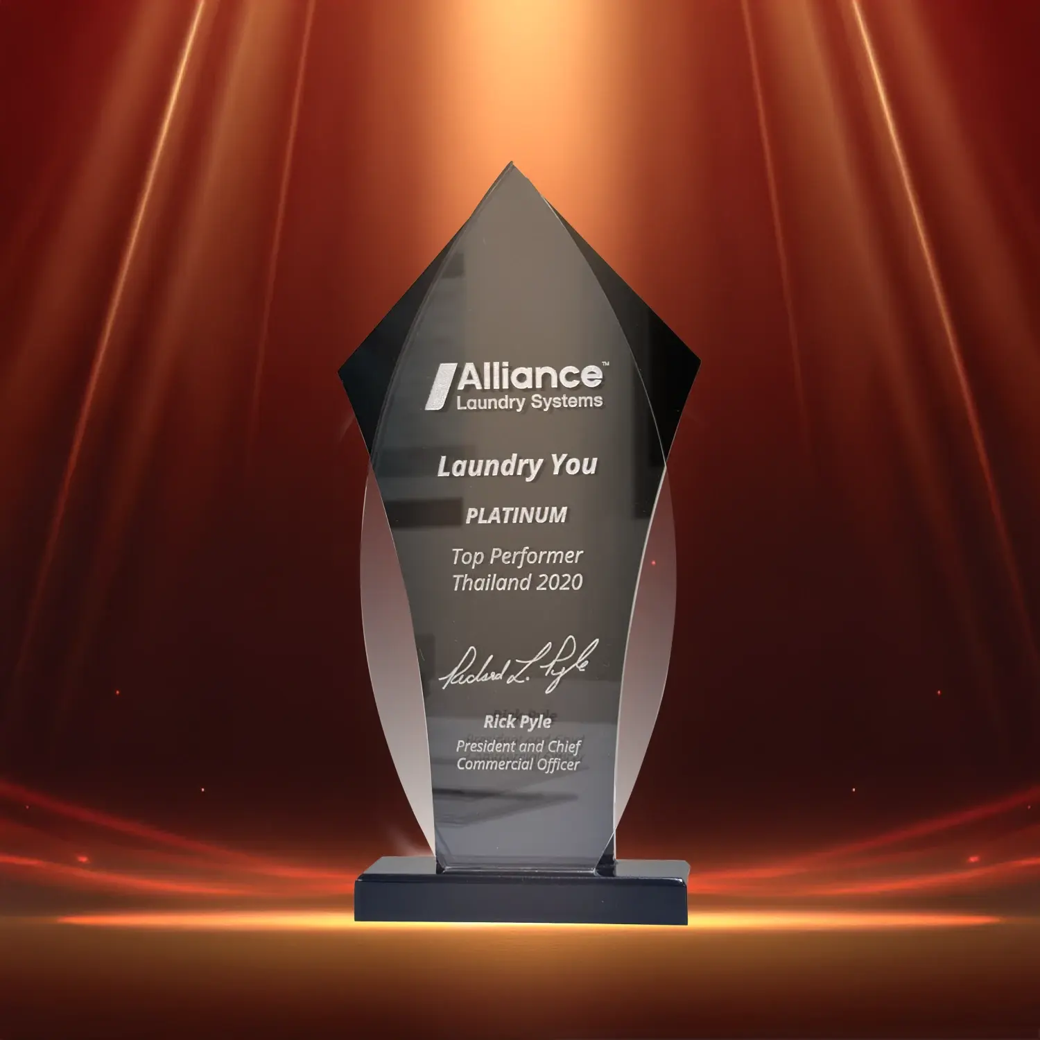 Alliance Laundry Systems Laundry You PLATNUM  Top Performer Thailand 2020