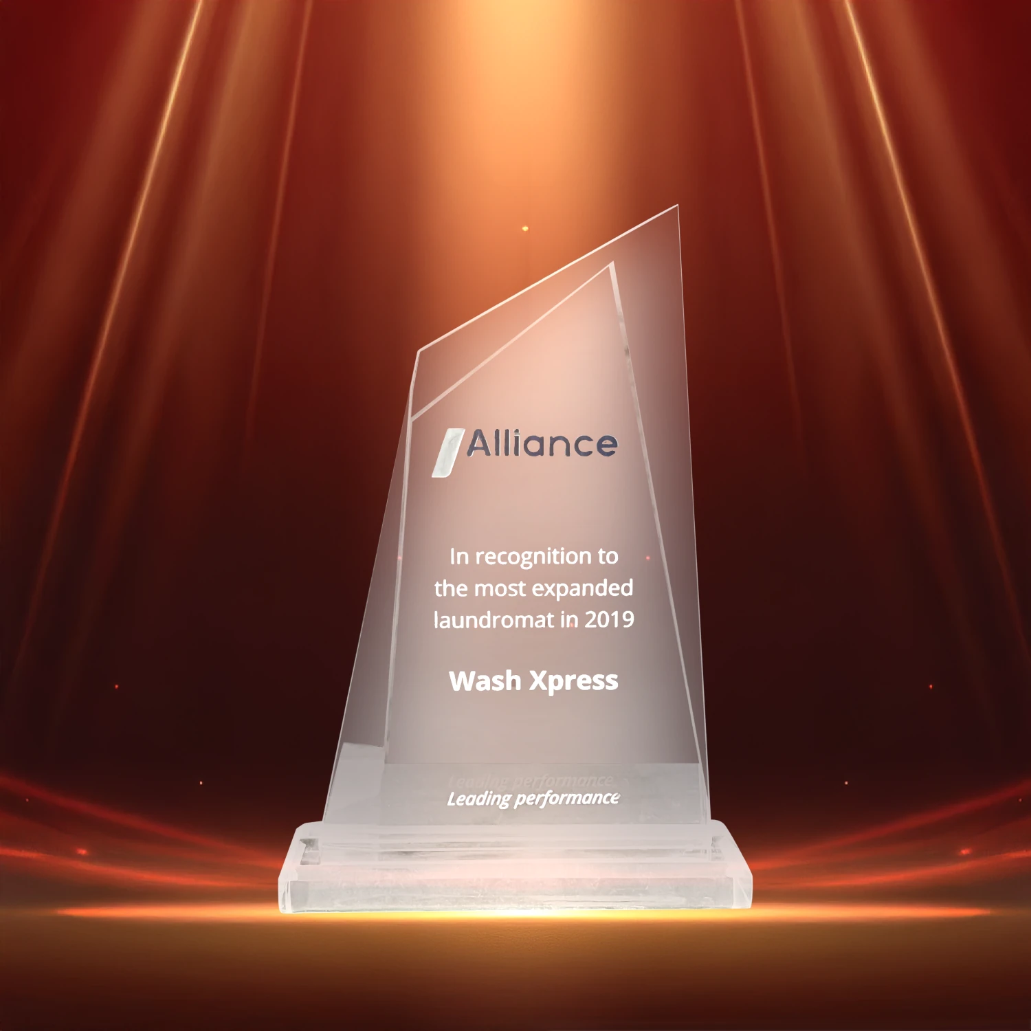 Alliance In recognition of the most expanded laundromat in 2019