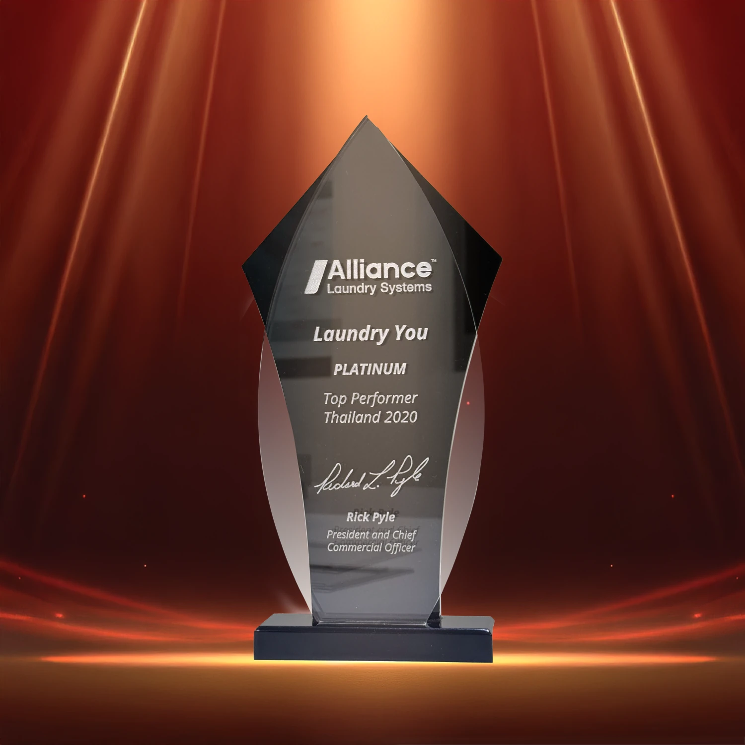 Alliance Laundry Systems Laundry You PLATNUM  Top Performer Thailand 2020