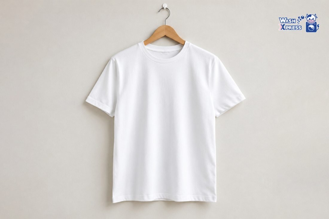 แก้คราบเหลืองบนเสื้อขาว
