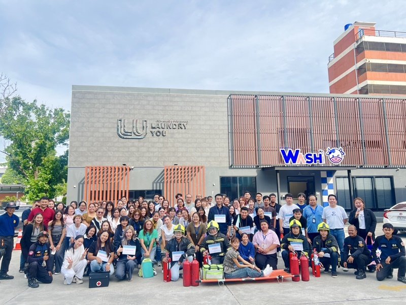 การอบรมดับเพลิงขั้นต้นและฝึกซ้อมอพยพหนีไฟ ประจำปี 2568